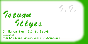 istvan illyes business card